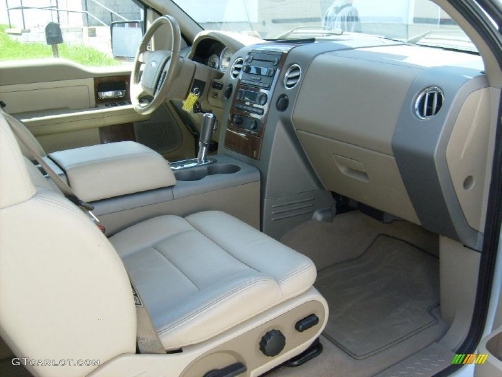 2004 F150 Lariat SuperCab 4x4 - Oxford White / Tan photo #20