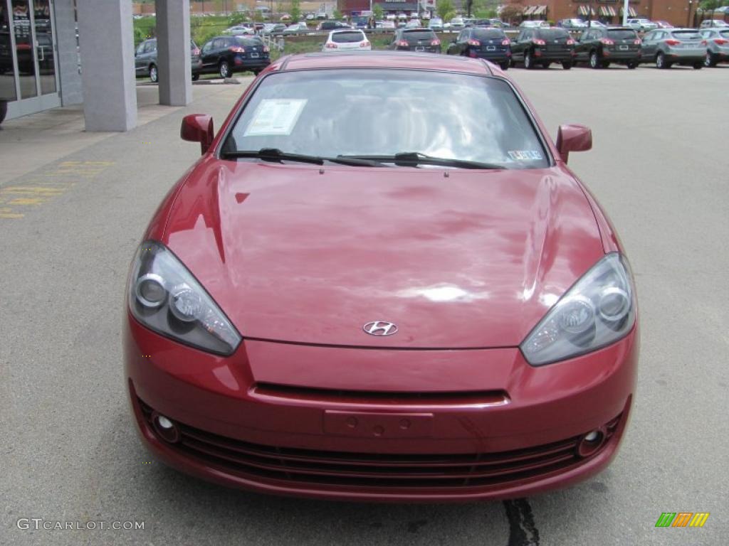 2007 Tiburon GT Limited - Redfire Pearl / Black/Red photo #10