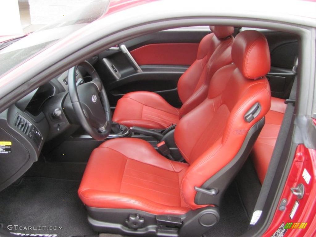 2007 Tiburon GT Limited - Redfire Pearl / Black/Red photo #15