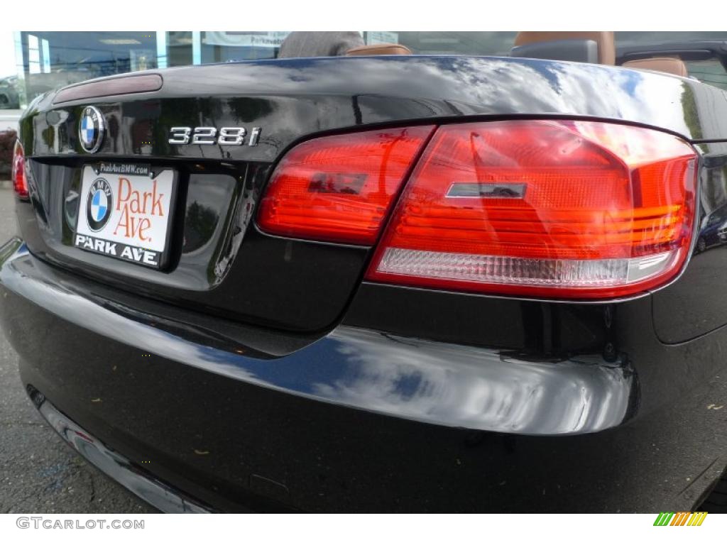 2007 3 Series 328i Convertible - Black Sapphire Metallic / Saddle Brown/Black photo #14