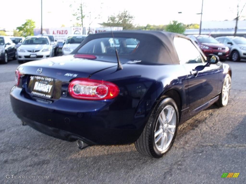 2009 MX-5 Miata Sport Roadster - Stormy Blue Mica / Black photo #3