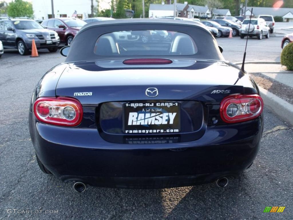 2009 MX-5 Miata Sport Roadster - Stormy Blue Mica / Black photo #4