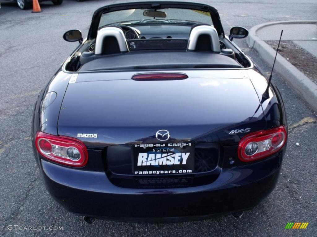 2009 MX-5 Miata Sport Roadster - Stormy Blue Mica / Black photo #11