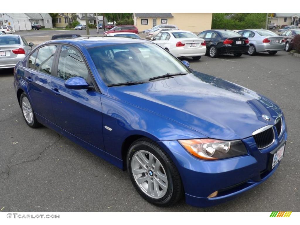 2007 3 Series 328i Sedan - Montego Blue Metallic / Black photo #2