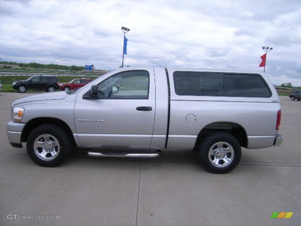 2006 Ram 1500 SLT Regular Cab - Bright Silver Metallic / Medium Slate Gray photo #6