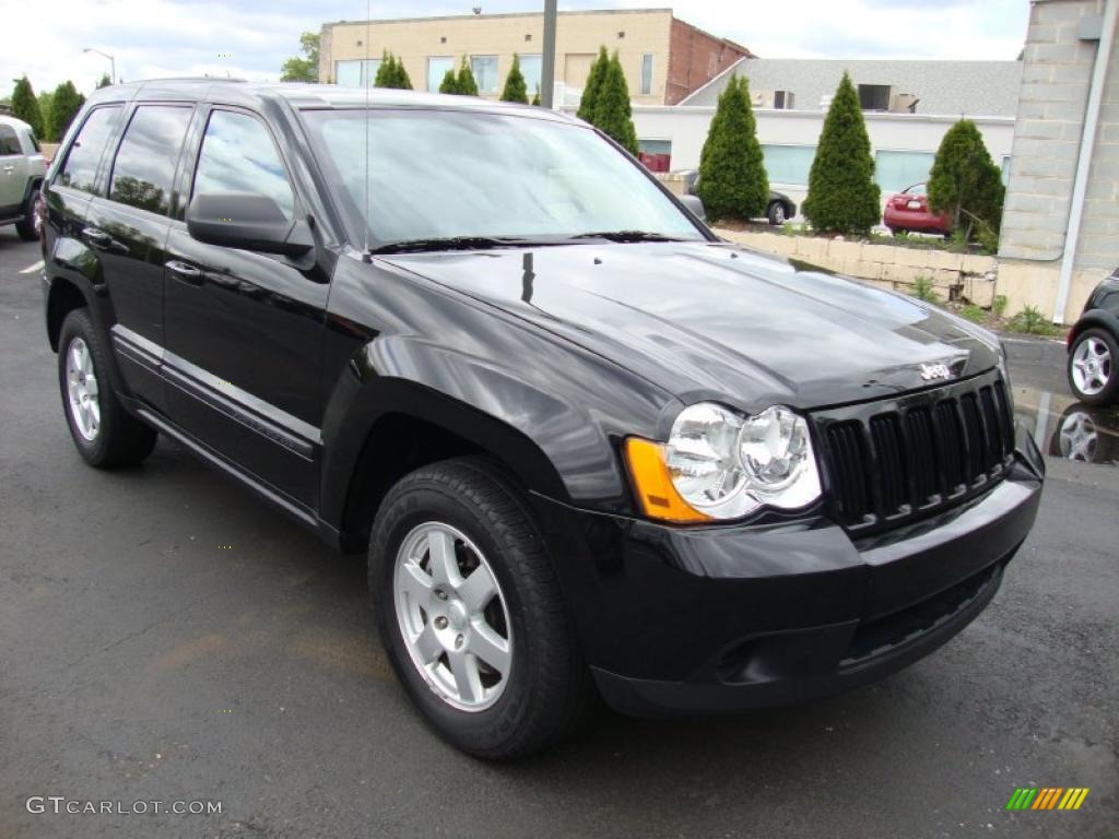 2008 Grand Cherokee Laredo 4x4 - Black / Dark Slate Gray photo #4