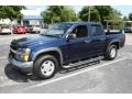 2007 Imperial Blue Metallic Chevrolet Colorado LT Crew Cab  photo #4