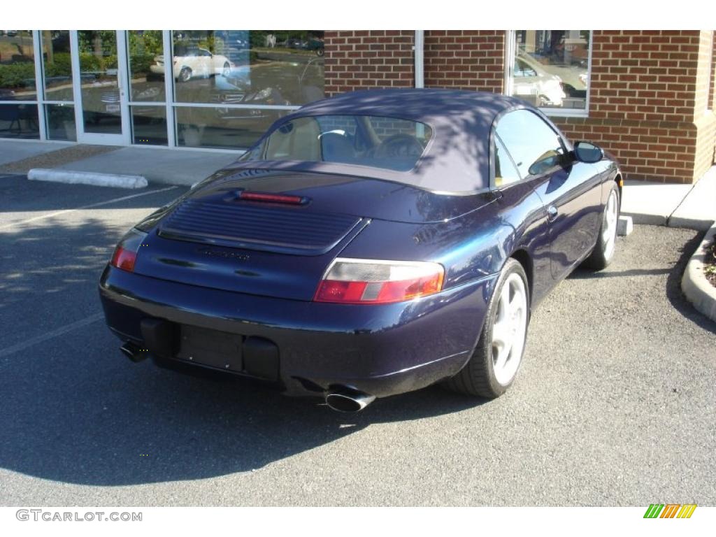 2000 911 Carrera Cabriolet - Ocean Blue Metallic / Savanna Beige photo #4