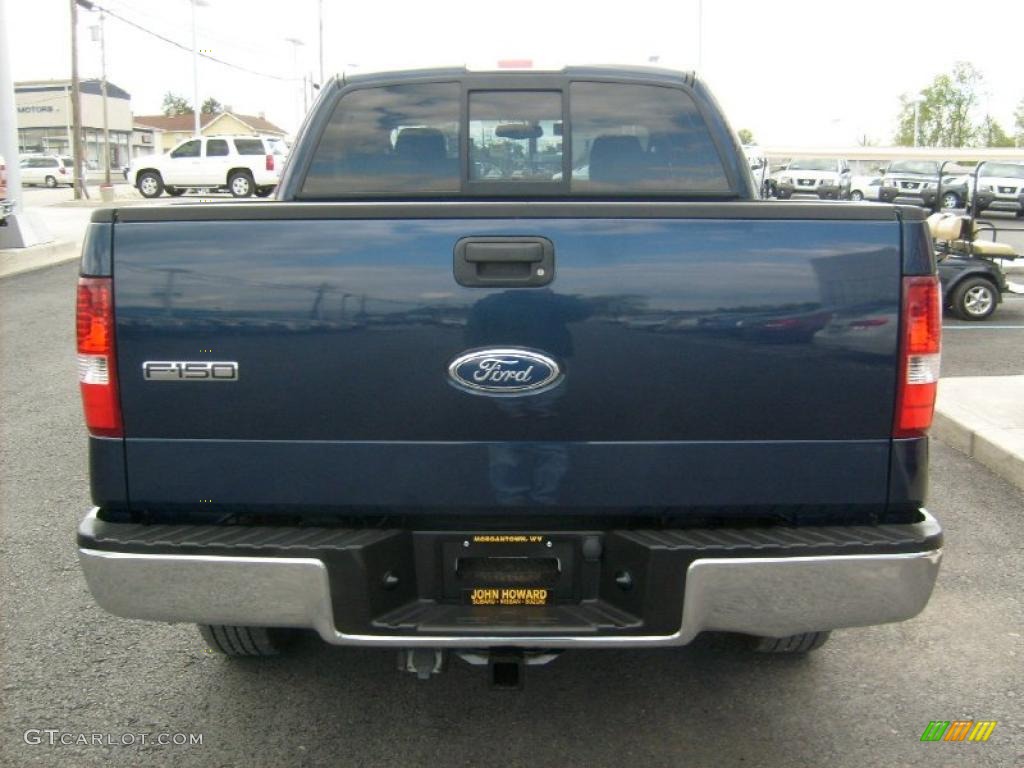 2005 F150 XLT SuperCrew 4x4 - Medium Wedgewood Blue Metallic / Medium Flint/Dark Flint Grey photo #8