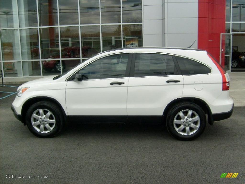 2008 CR-V EX 4WD - Taffeta White / Gray photo #2