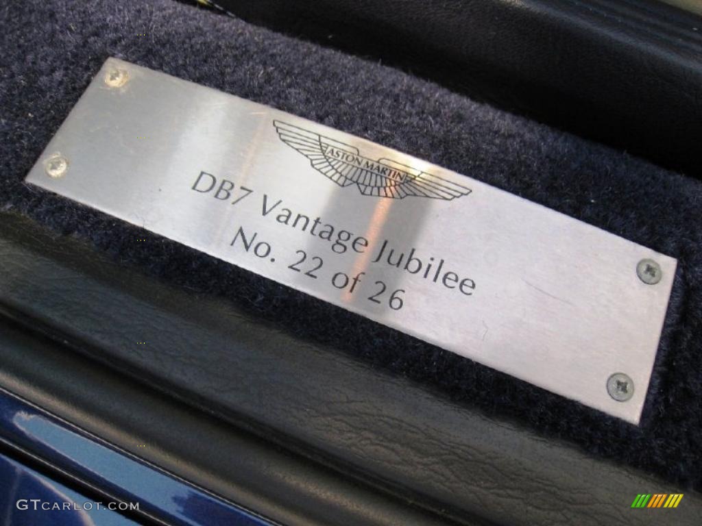 2003 DB7 Vantage Jubilee Volante - Jubilee Metallic Blue / Navy Blue/Magnolia photo #25