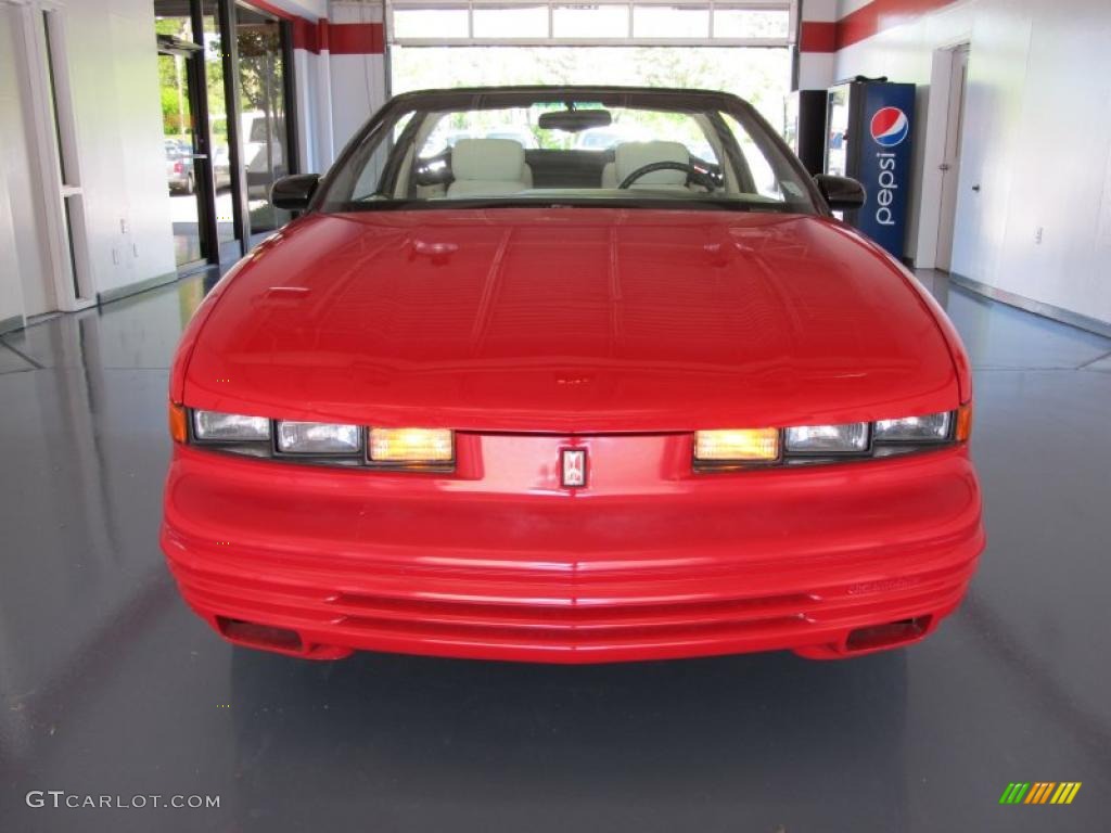 1994 Cutlass Supreme Convertible - Bright Red / White photo #2