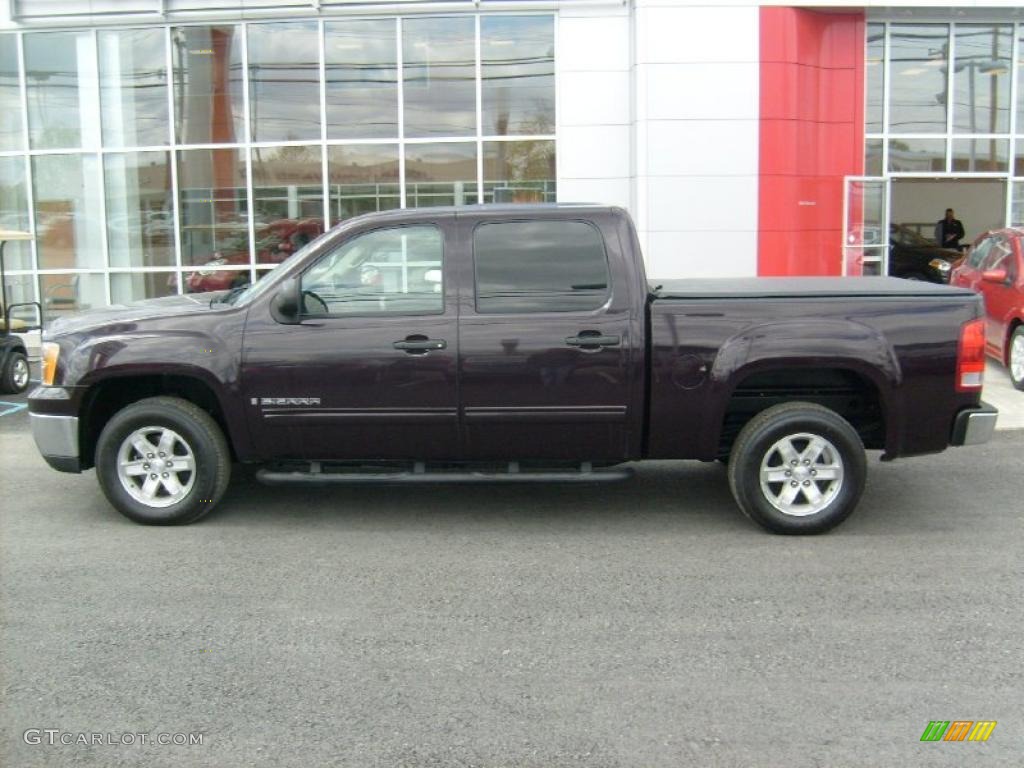 2008 Sierra 1500 SLE Crew Cab 4x4 - Dark Crimson Metallic / Ebony photo #2