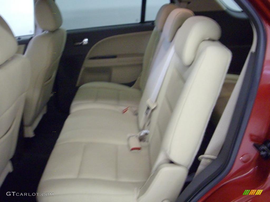2009 Taurus X SEL AWD - Sangria Red Metallic / Camel photo #8
