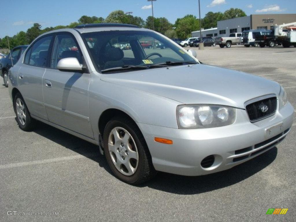 2001 Elantra GLS - Pewter / Gray photo #7