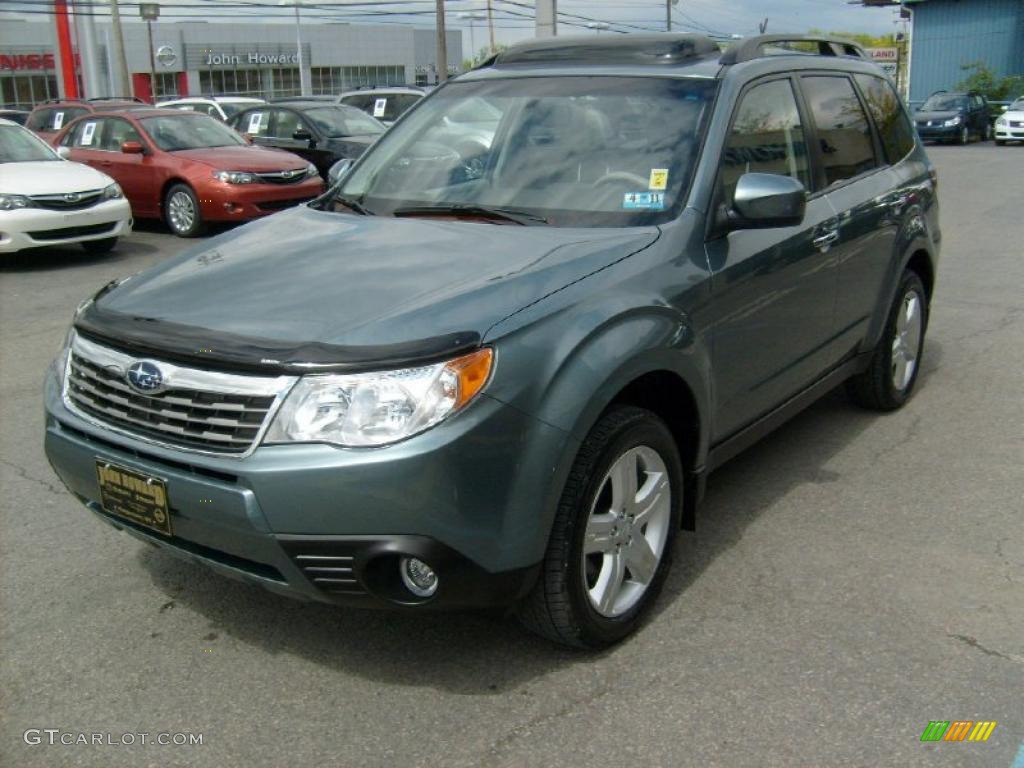 2009 Forester 2.5 X Premium - Sage Green Metallic / Platinum photo #7