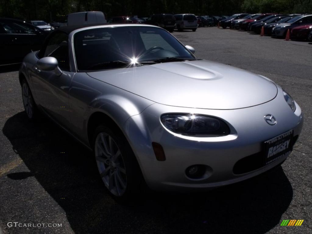 2007 MX-5 Miata Grand Touring Roadster - Sunlight Silver Metallic / Black photo #1