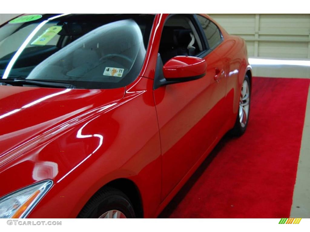 2008 G 37 Journey Coupe - Vibrant Red / Graphite photo #12