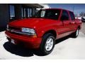 2003 Victory Red Chevrolet S10 LS Crew Cab 4x4  photo #2