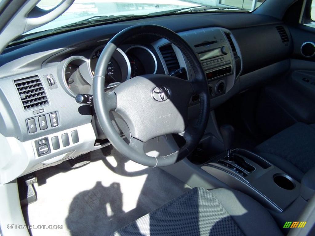 2008 Tacoma V6 PreRunner TRD Double Cab - Silver Streak Mica / Graphite Gray photo #9
