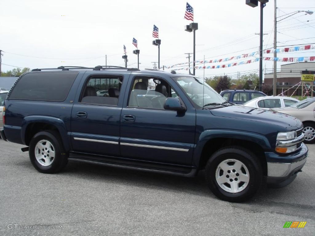 2005 Suburban 1500 LT 4x4 - Bermuda Blue Metallic / Gray/Dark Charcoal photo #4