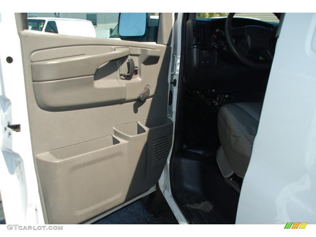 2003 Express 3500 Extended Cargo Van - Summit White / Medium Dark Pewter photo #22