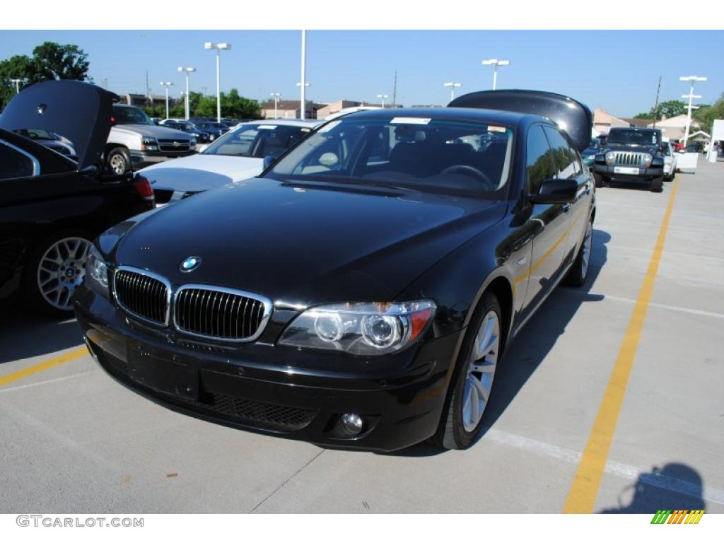 2008 7 Series 750Li Sedan - Jet Black / Black photo #1