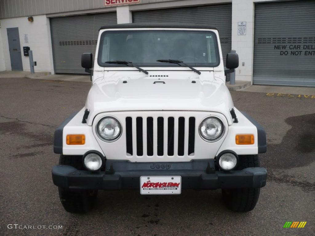 2004 Wrangler Sport 4x4 - Stone White / Dark Slate Gray photo #2