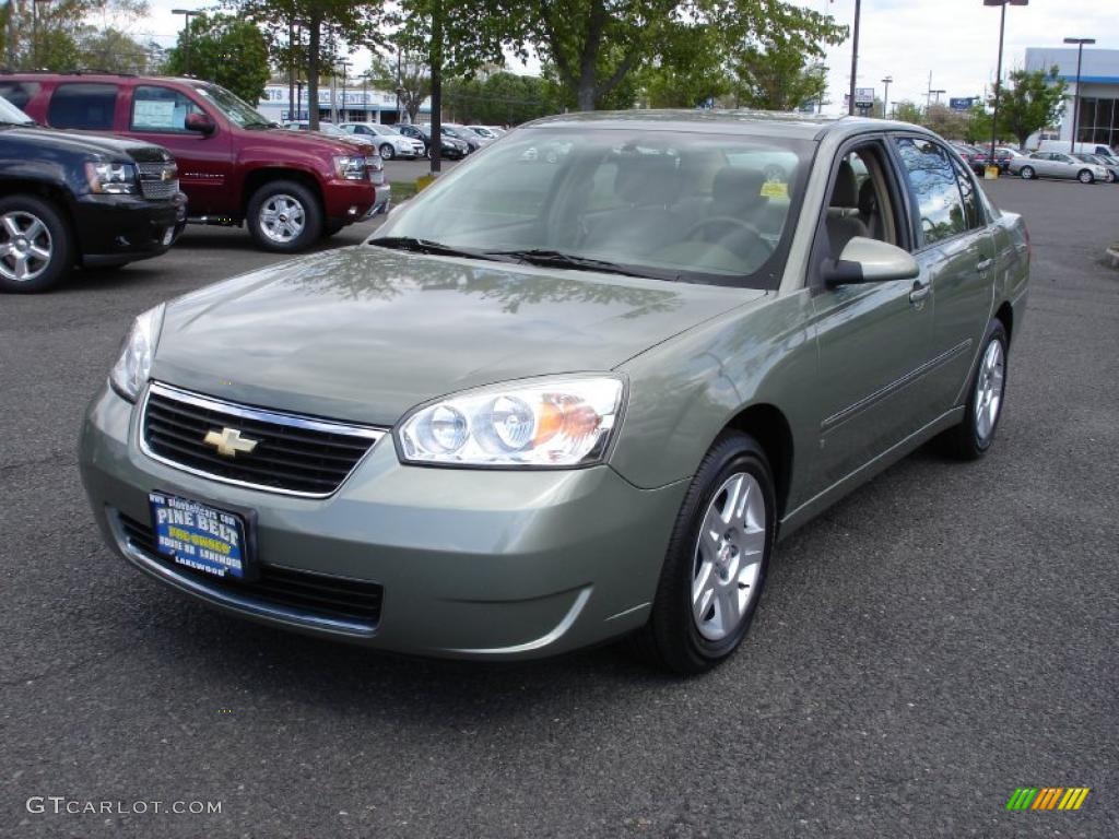 2006 Malibu LT V6 Sedan - Silver Green Metallic / Cashmere Beige photo #1