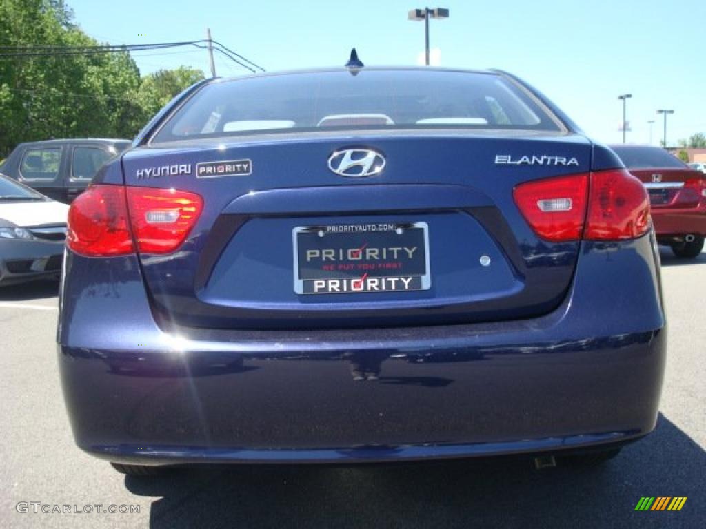 2009 Elantra GLS Sedan - Regatta Blue / Gray photo #5