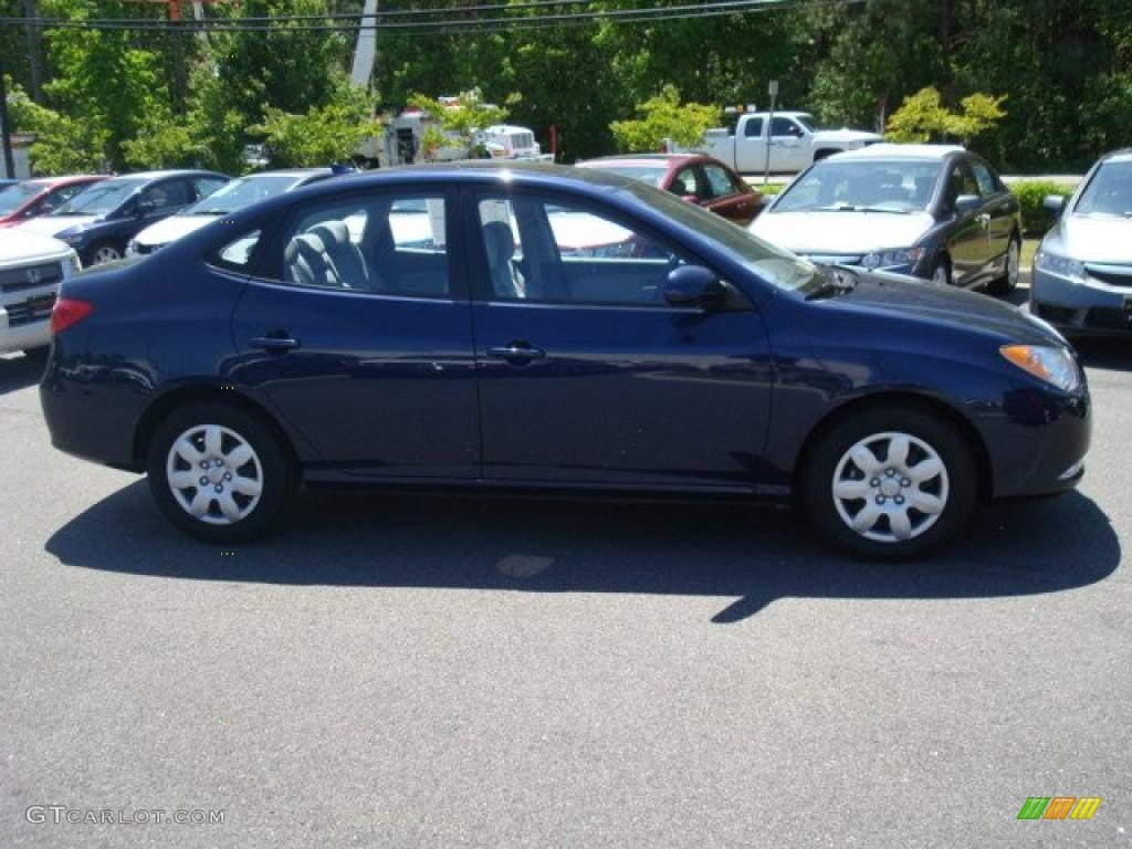 2009 Elantra GLS Sedan - Regatta Blue / Gray photo #7