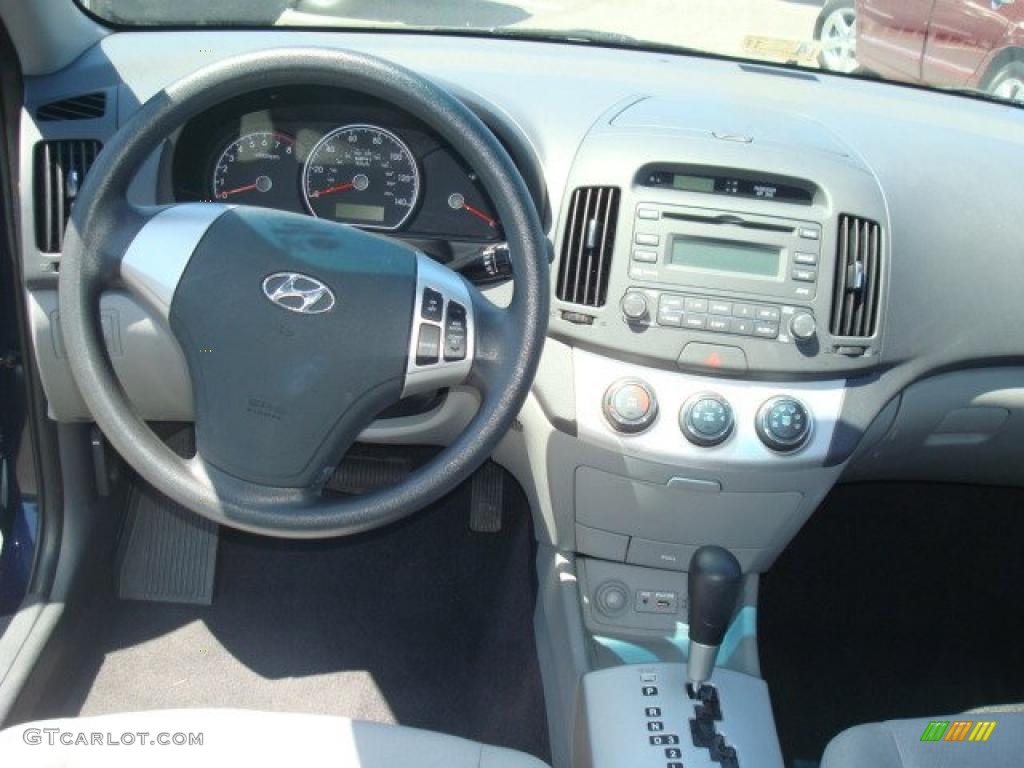 2009 Elantra GLS Sedan - Regatta Blue / Gray photo #12