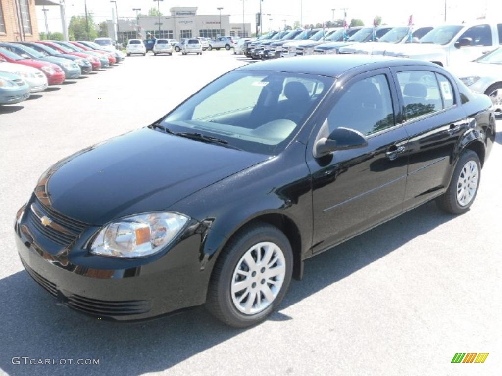 2010 Cobalt LT Sedan - Black Granite Metallic / Ebony photo #1