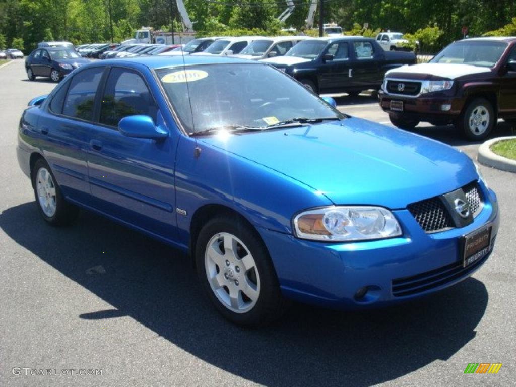 2006 Sentra 1.8 S Special Edition - Sapphire Blue Metallic / Charcoal photo #8