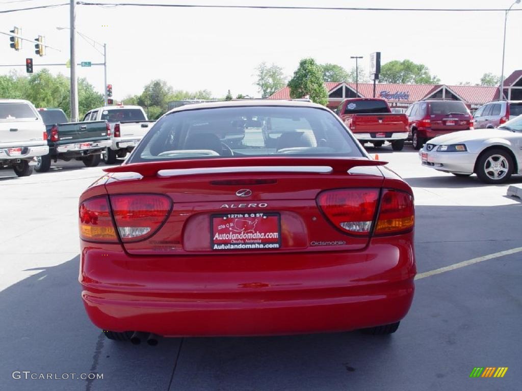 2002 Alero GX Coupe - Bright Red / Pewter photo #6