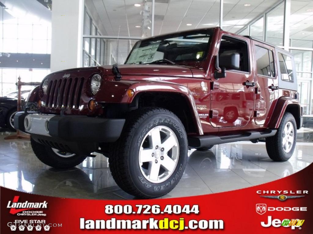 2010 Wrangler Unlimited Sahara 4x4 - Red Rock Crystal Pearl / Dark Slate Gray/Medium Slate Gray photo #1