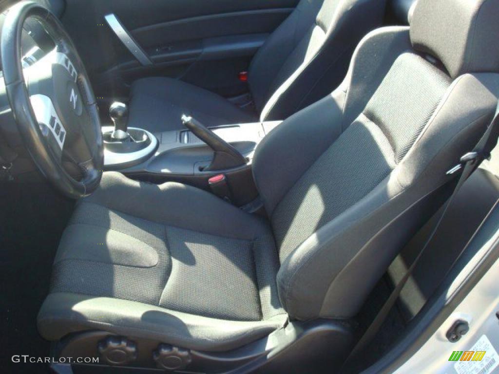 Carbon Black Interior 2006 Nissan 350Z Enthusiast Roadster Photo #29297676