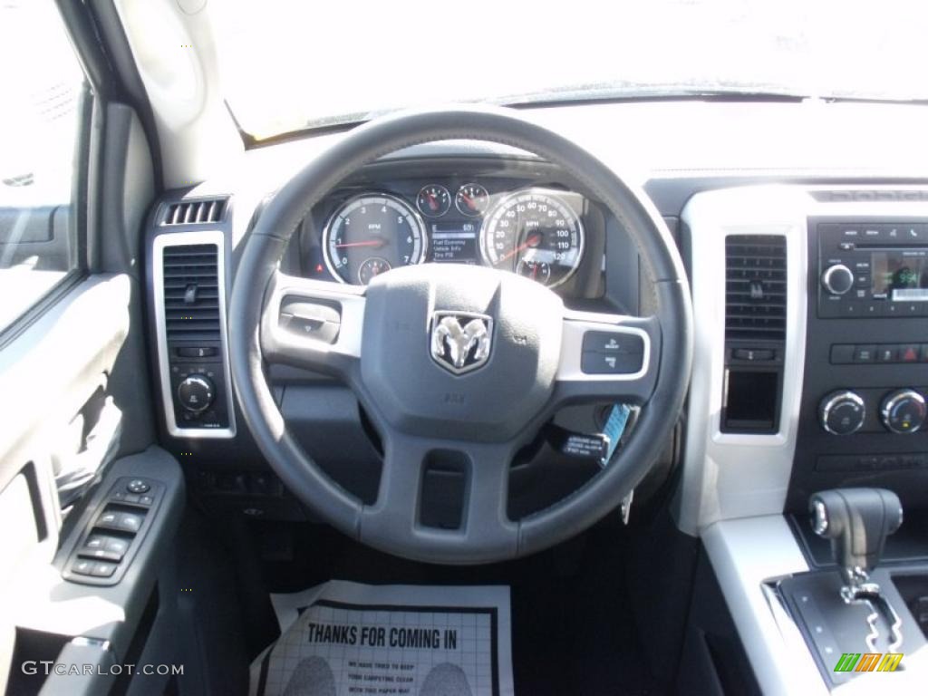 2010 Ram 1500 Sport Crew Cab - Brilliant Black Crystal Pearl / Dark Slate Gray photo #12