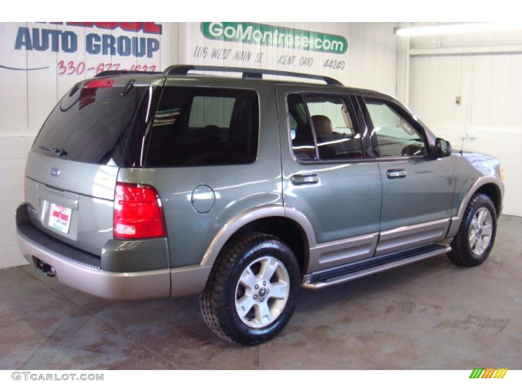 2003 Explorer Eddie Bauer 4x4 - Estate Green Metallic / Medium Parchment Beige photo #6
