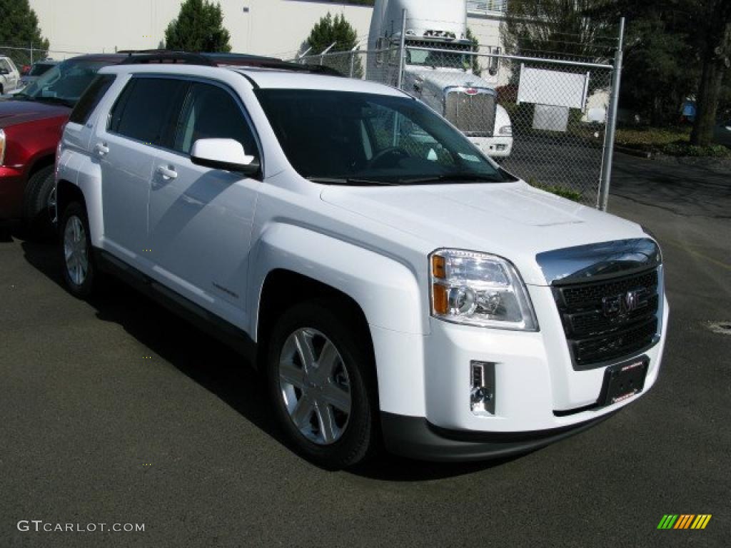 2010 Terrain SLT AWD - Summit White / Jet Black photo #2