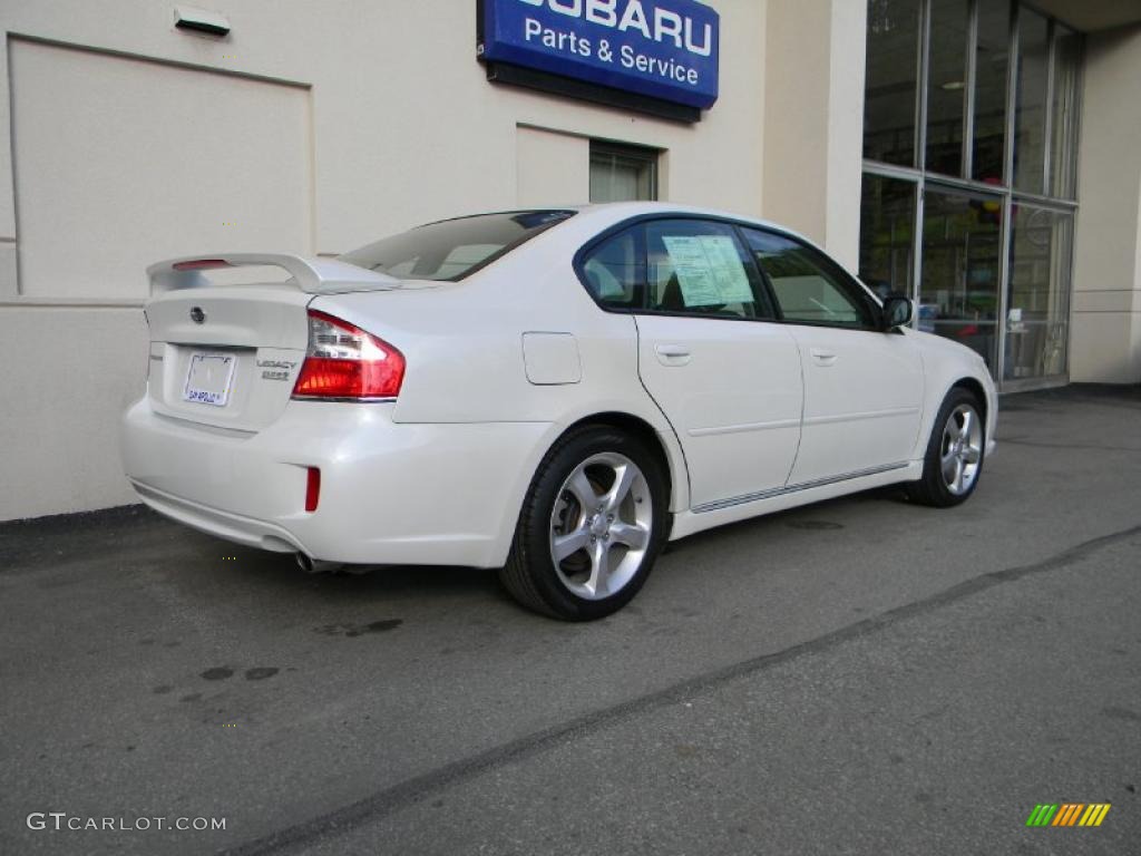 2008 Legacy 2.5i Sedan - Satin White Pearl / Warm Ivory photo #3