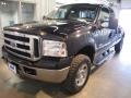 2006 Black Ford F250 Super Duty XLT SuperCab 4x4  photo #3