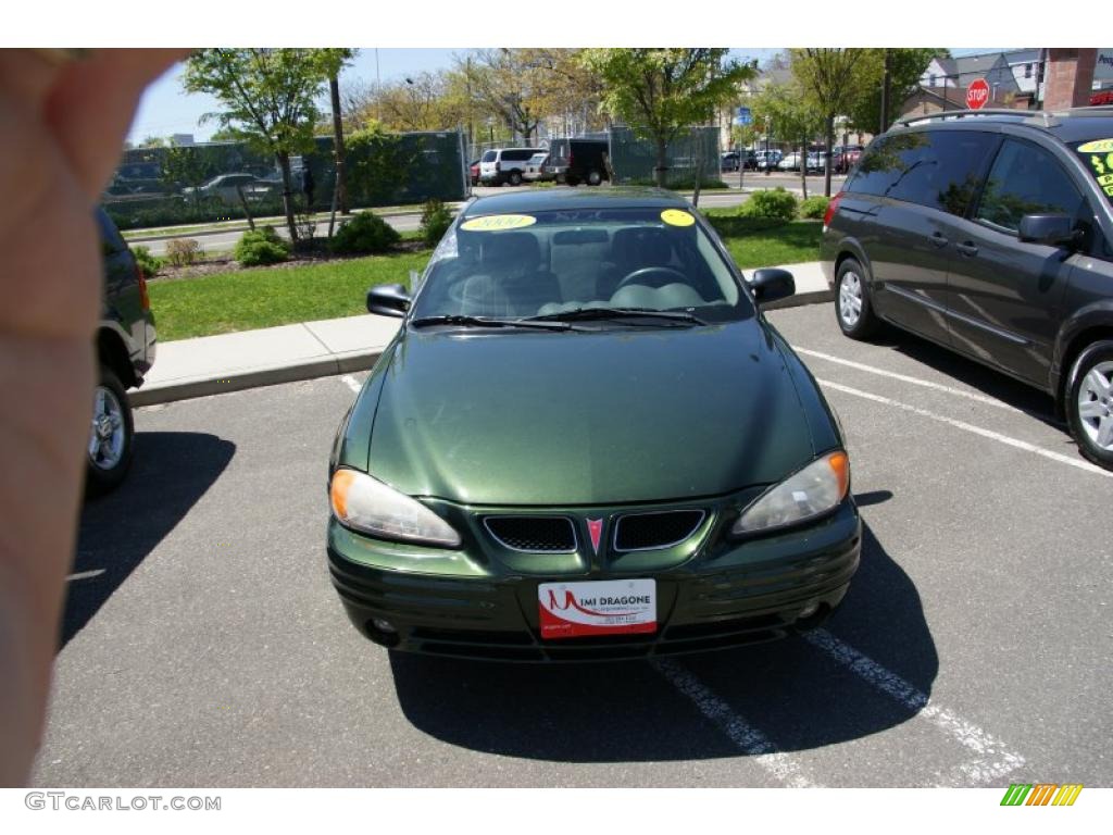 2000 Grand Am SE Sedan - Spruce Green Metallic / Dark Pewter photo #2