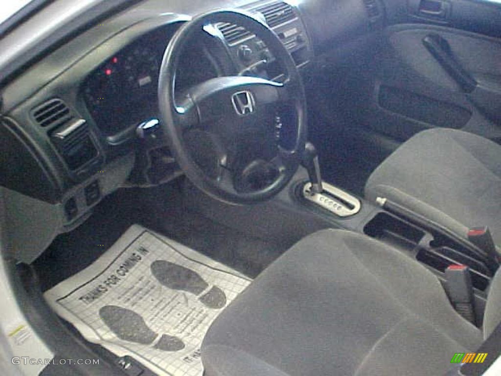2001 Civic LX Sedan - Taffeta White / Black photo #11