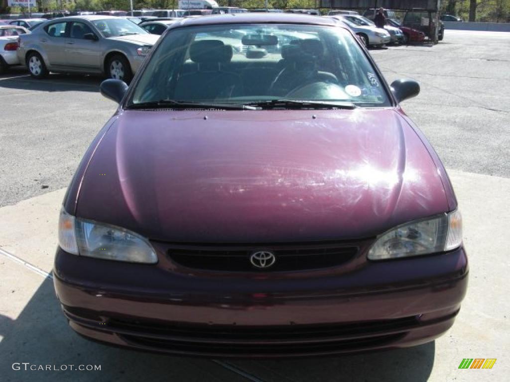 1998 Corolla LE - Ruby Red Pearl Metallic / Beige photo #1