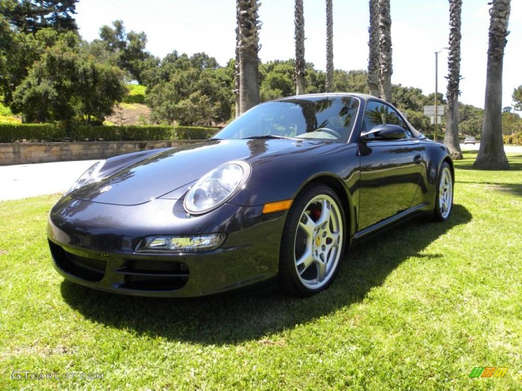 2006 911 Carrera 4S Cabriolet - Atlas Grey Metallic / Stone Grey photo #6