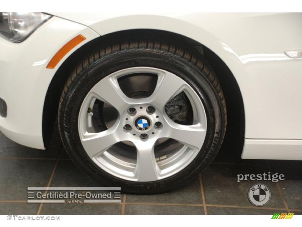 2008 3 Series 328xi Coupe - Alpine White / Beige photo #8