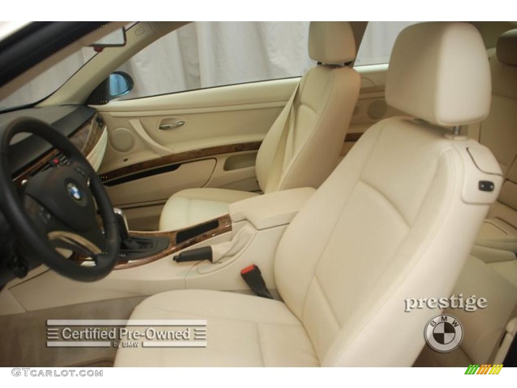 2008 3 Series 328xi Coupe - Alpine White / Beige photo #9