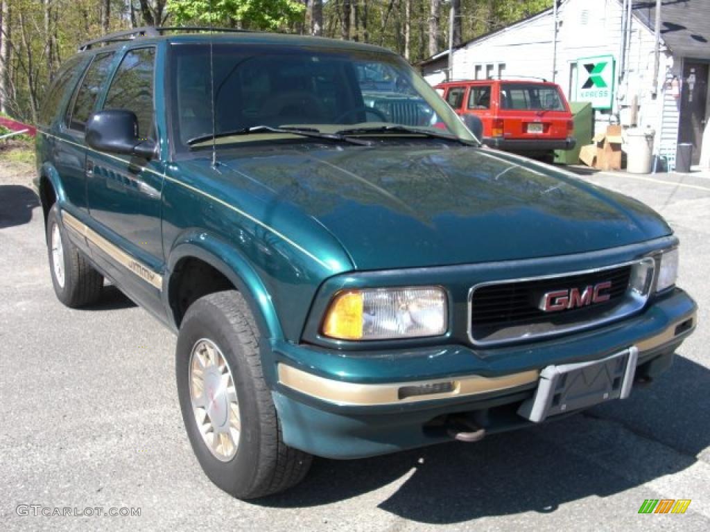 1997 Jimmy SLT 4x4 - Fairway Green Metallic / Beige photo #2