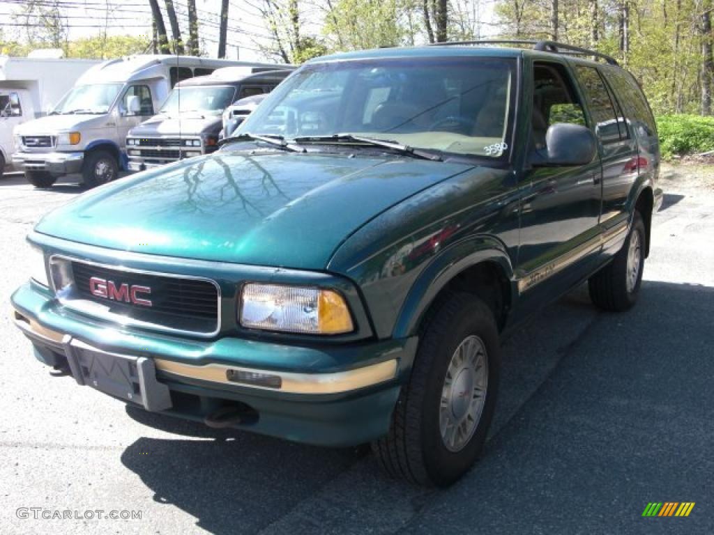 1997 Jimmy SLT 4x4 - Fairway Green Metallic / Beige photo #3